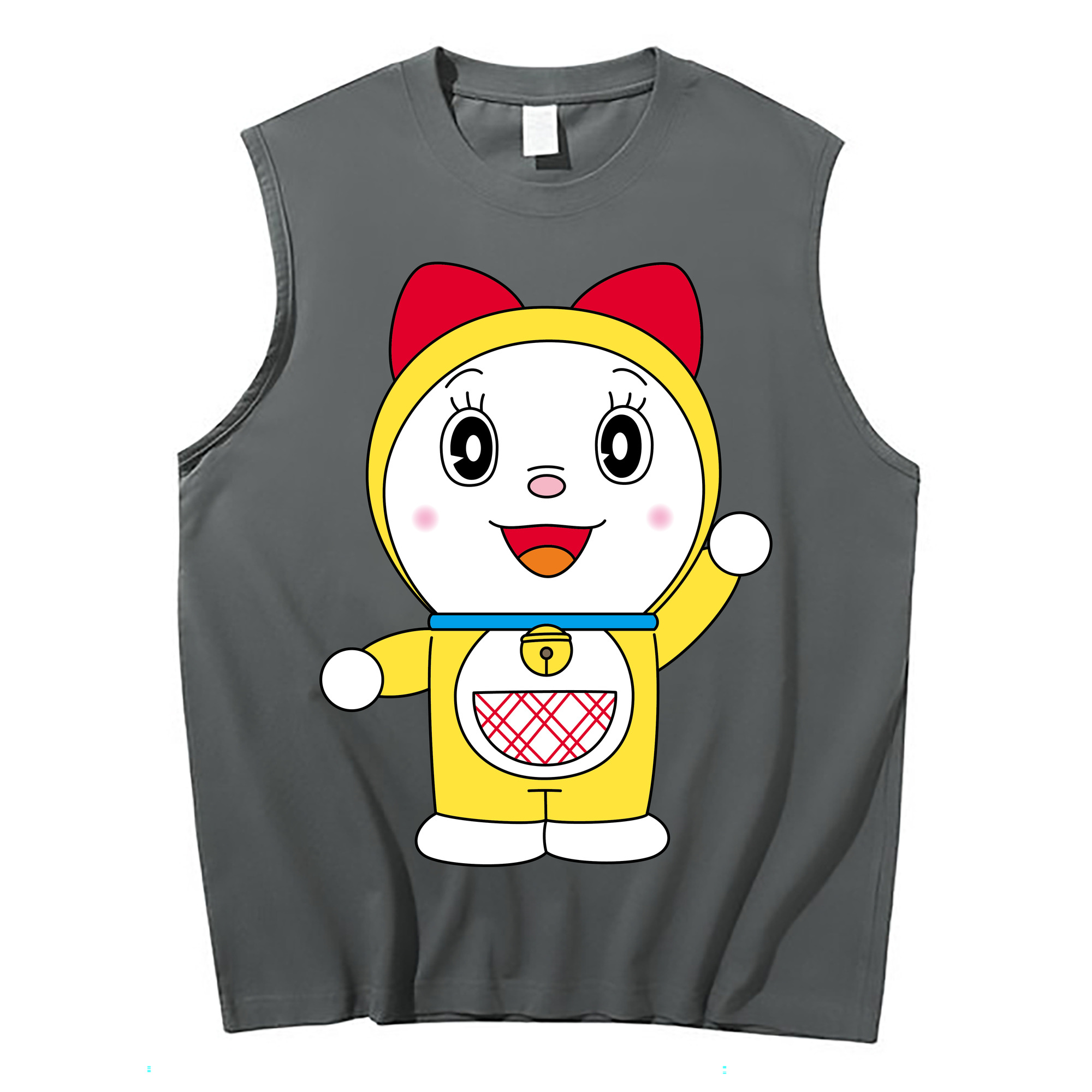 （画像用） ドラえもん ドラミ Doraemon Dorami コットン100％タンクトップ（フロントプリント）